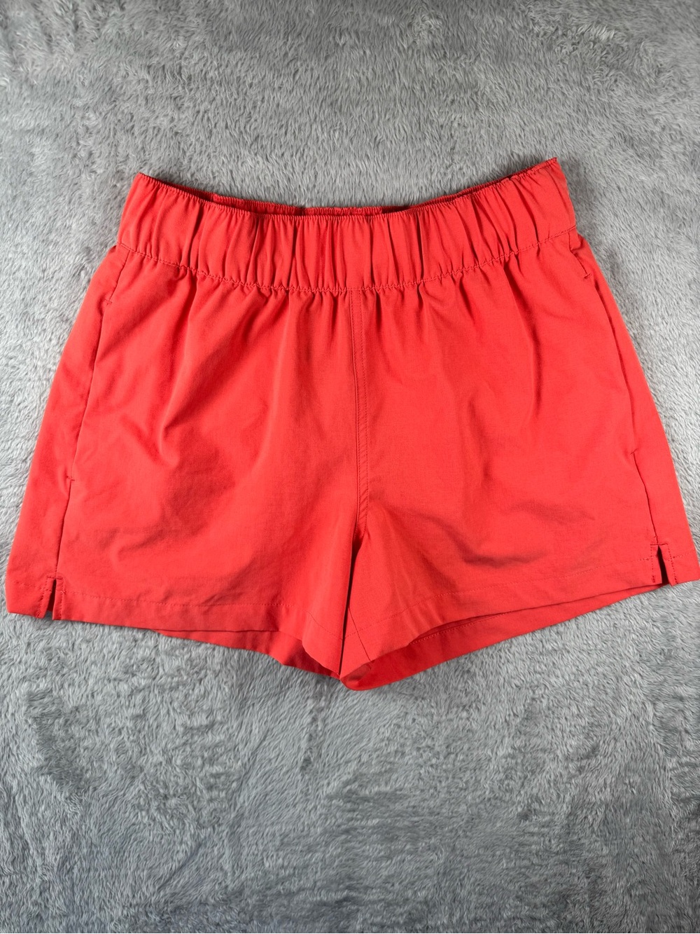 Marine Layer Women’s Small Coral Red 3” Athletic Pull On Shorts